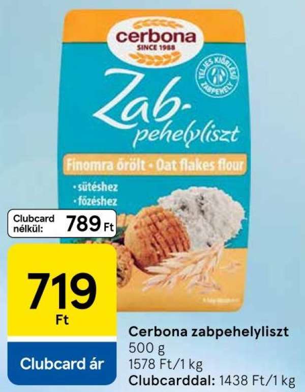 cerbona Zabpehelyliszt