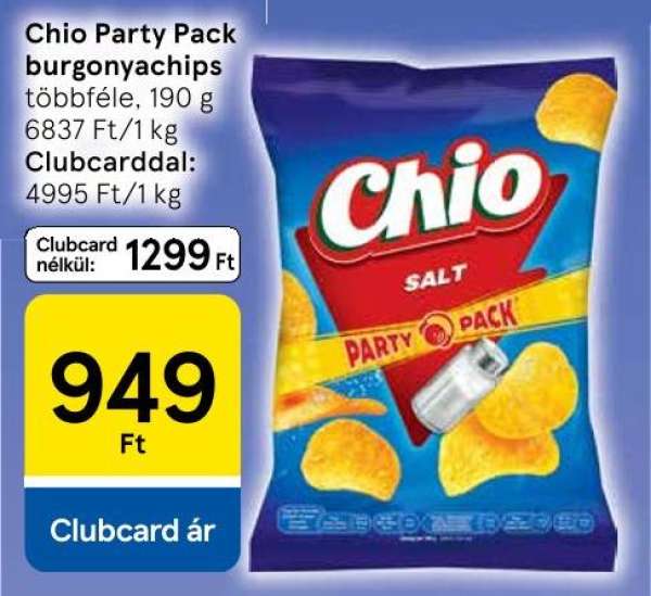 Chio Party Pack burgonyachips