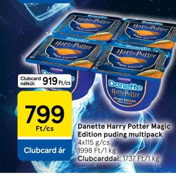 Danone Danette Harry Potter Magic Edition puding multipack
