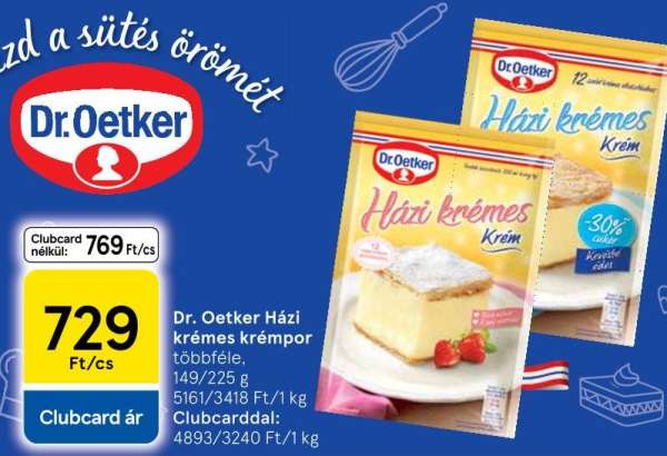 Dr. Oetker Házi krémes krémpor
