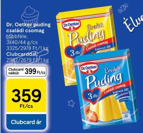 Dr. Oetker puding családi csomag