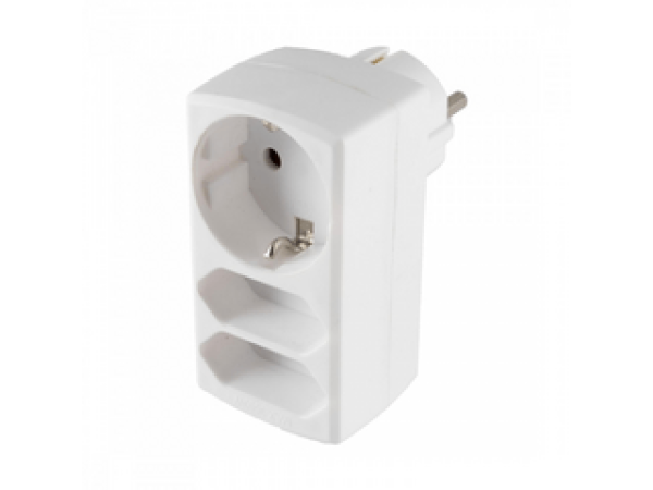 HOME NV 131/WH 2x euro + földelt hálózati elosztó