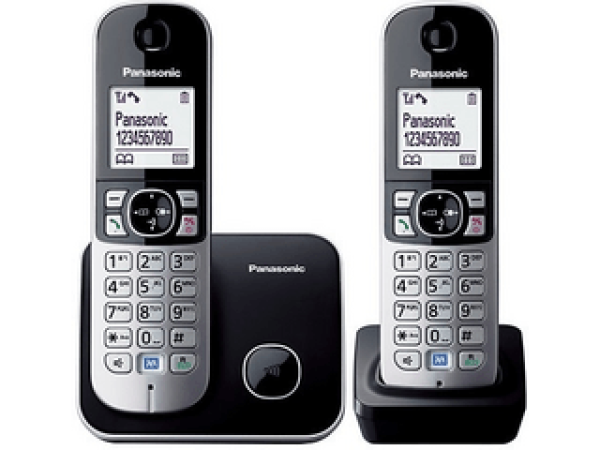 Panasonic TG6812 DECT Telefon, Fekete/Ezüst