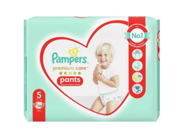 Pampers Premium Nadrágpelenka 34 db, 5 - ös méret