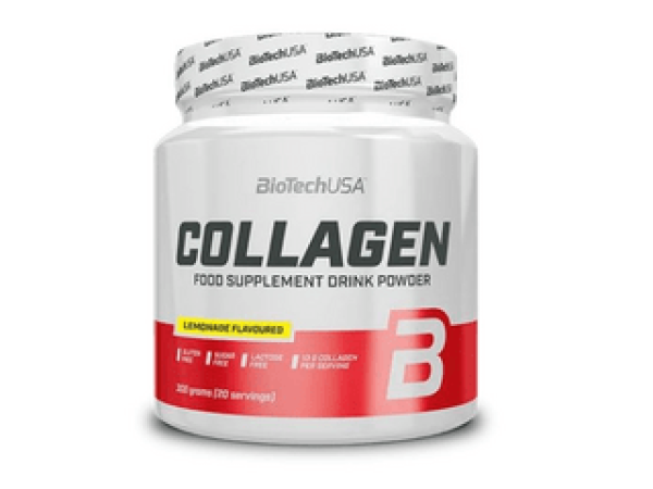 BioTechUSA Collagen hidrolizált kollagén italpor - 300 g, limonádé