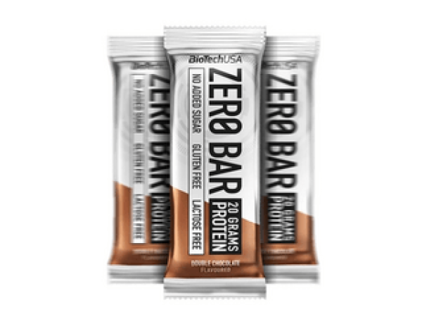 BioTech Zero Bar Dupla csokoládé fehérjeszelet, 50 g