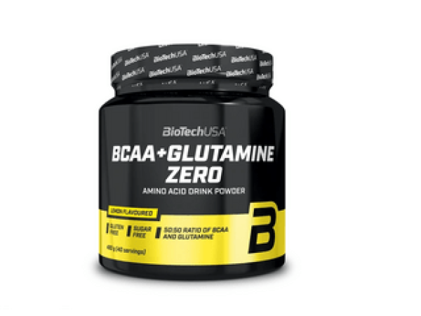 BiotechUSA BCAA + Glutamine Zero italpor, 480 g, citrom