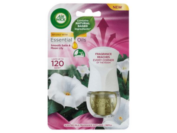 Air Wick   légfrissítő, Bársonyos szatén és éji liliom, 19ml
