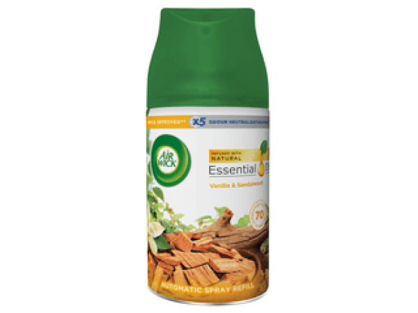 Air Wick Freshmatic automata légfrissítő spray utántöltő, Vanília és szantálfa, 6x250ml