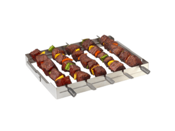 Barbecook bc-acc-7017 sütőnyárs tartó, rozsdamentes acél, 5 férőhelyes