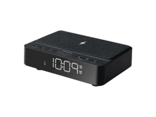 Aiwa CR-30/BK Az ébresztőóra rádió és vezeték nélküli töltő