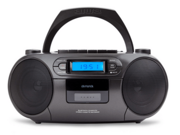 Aiwa RC-250BK hordozható retro boombox, fekete