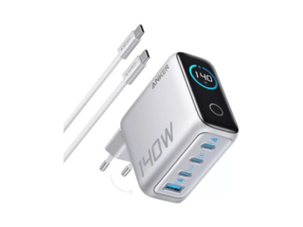 Anker 140W, 4-Port, PD 3.1 Hálózati töltő + USB-C kábel (B2697G41)
