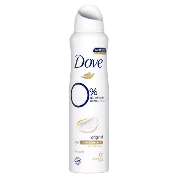 Dove 0% Original női dezodor - 150 ml