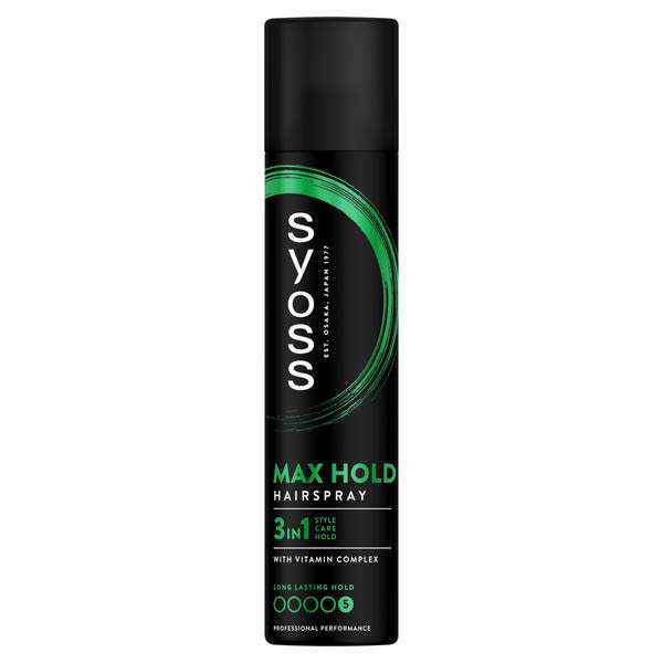 Syoss Max Hold Maximális Tartás hajlakk - 300 ml