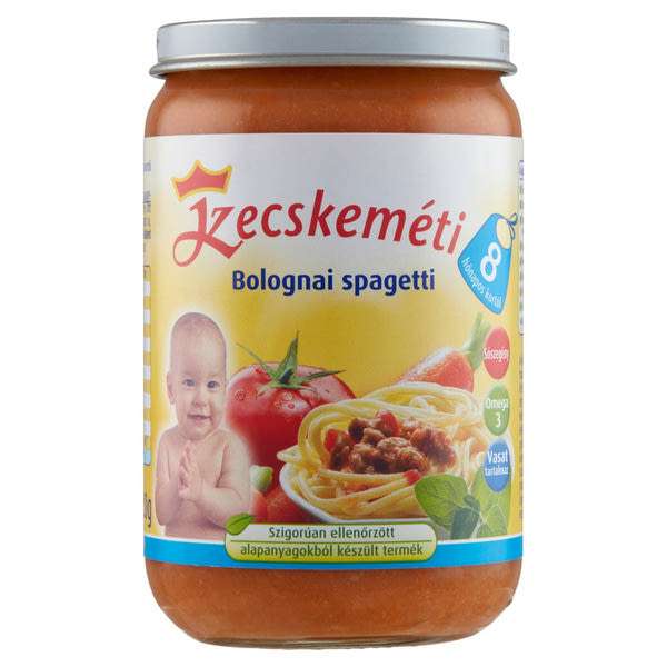Kecskeméti bébiétel bolognai spagetti ízesítéssel 8 hónapos kortól - 220 g