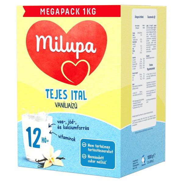Milupa vanília ízű tejes ital 1  éves kortól - 1000 g