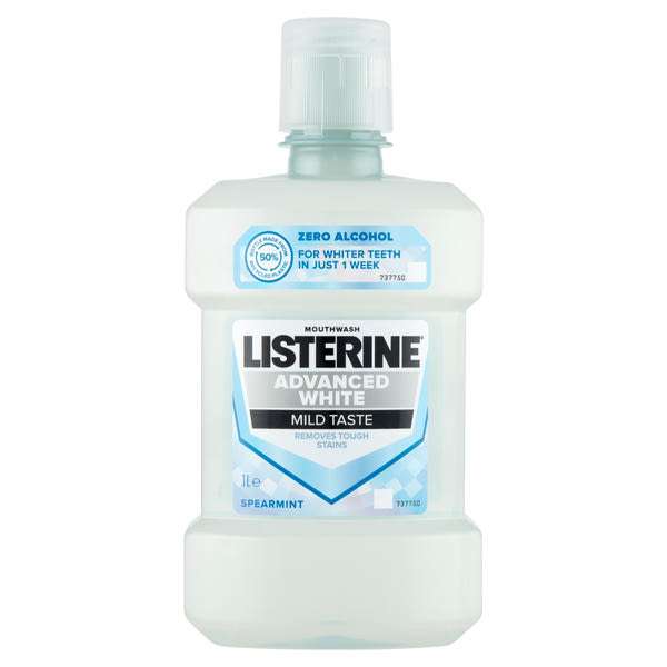 Listerine Advanced White Mild Taste szájvíz - 1000 ml