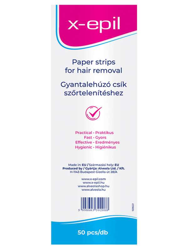 X-Epil Gyantalehúzó csíkok - 50 db