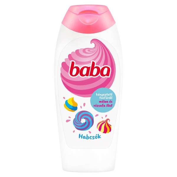 Baba Habcsók tusfürdő málna és rózsafa illattal - 400 ml