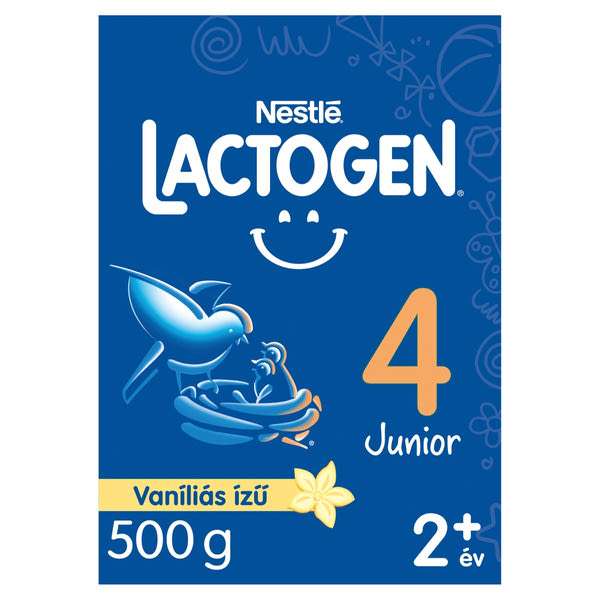 Lactogen 4 Junior tejalapú italpor vitaminokkal és ásványi anyagokkal vaníliás ízű 2 éves kortól - 500 g