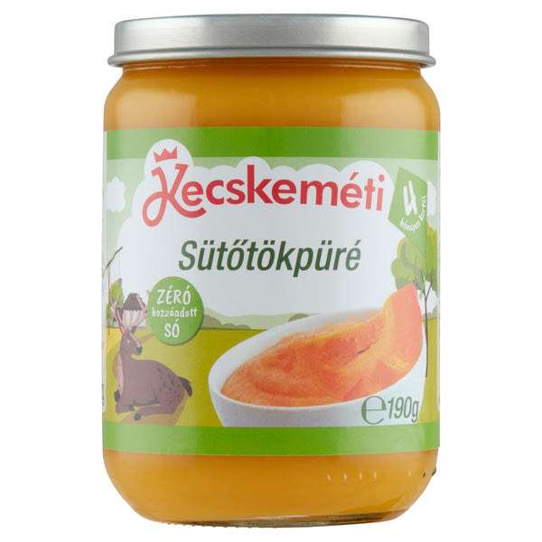 Kecskeméti bébiétel sütőtök ízesítéssel 4 hónapos kortól - 190 g