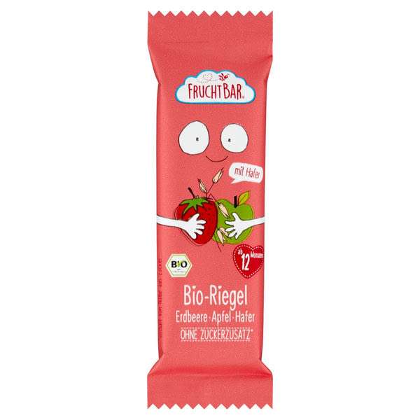 Fruchtbar Bio zabszelet eper, alma - 23 g