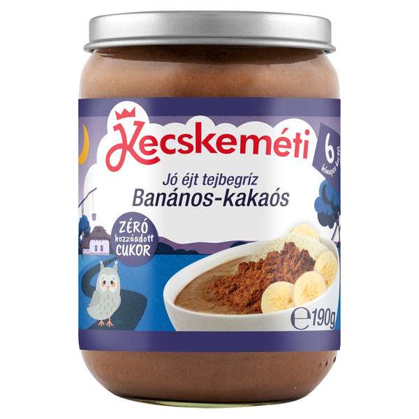 Kecskeméti kakaó - banán tejbegríz 6 hónapos kortól - 190 g