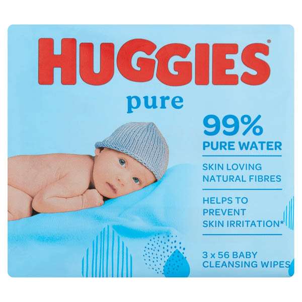 Huggies Pure Trio nedves törlőkendő - 168 db