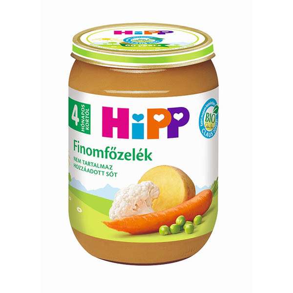 Hipp finomfőzelék 4 hónapos kortól - 190 g