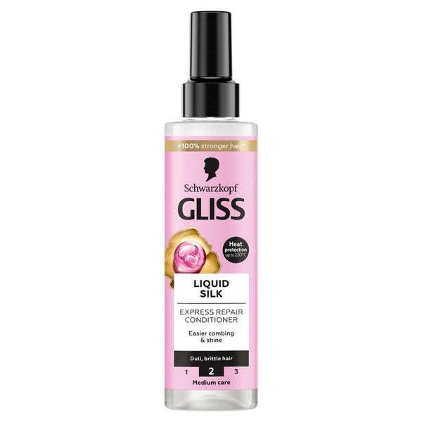 Gliss Liquid Silk Express Repair balzsam selymes és fényes hajért - 200 ml