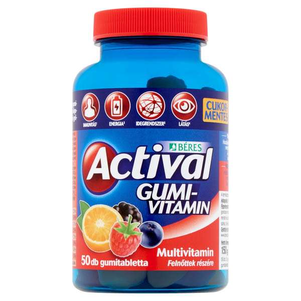 Béres Actival Felnőtt Gumivitamin - 50 db