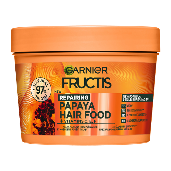 Garnier Fructis Hair Food Papaya hajpakolás - 400 ml
