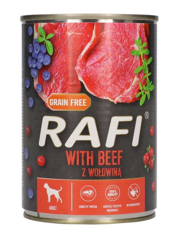 Rafi konzerv pástétom kutyáknak, marhahússal - 400 g