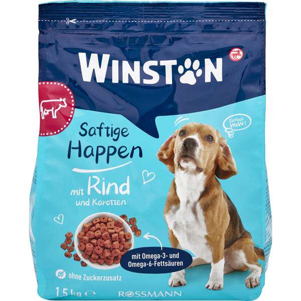 Winston szaftos falatok száraz állateledel felnőtt kutyáknak - 1,5 kg