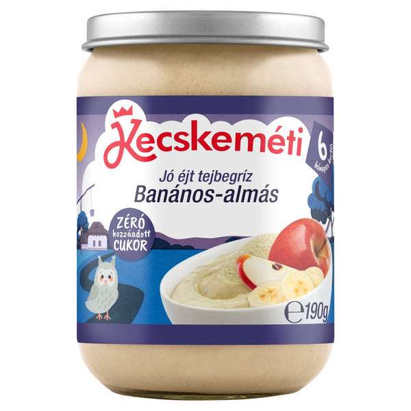 Kecskeméti banán - alma tejbegríz 6 hónapos kortól - 190 g