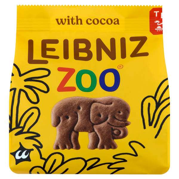 Leibniz Zoo állatfigurás kakaós keksz - 100 g