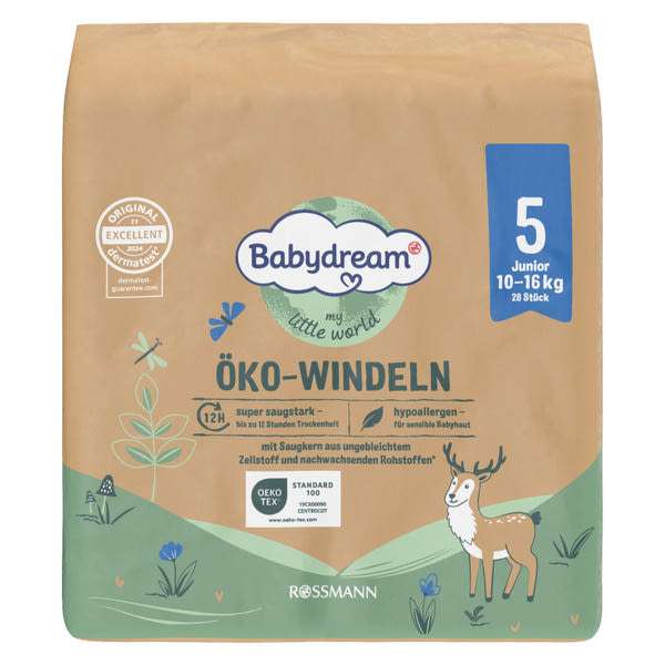 Babydream Öko nadrágpelenka 5-ös méret, 10-16 kg - 28 db