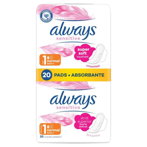 Always Sensitive Normal Duo Pack egészségügyi betét - 20 db