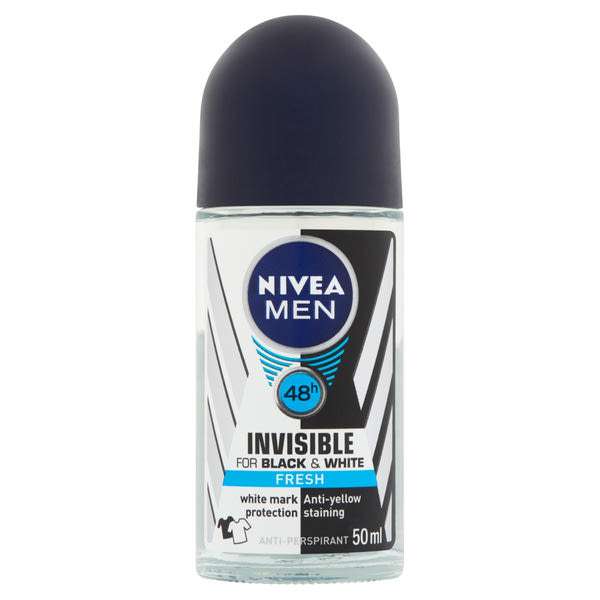 NIVEA MEN Golyós dezodor Black & White Invisible  Fresh - 50 ml