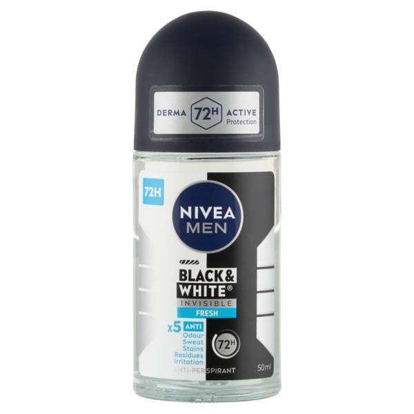 NIVEA MEN Golyós dezodor Black & White Invisible  Fresh - 50 ml