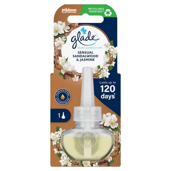Glade Sensual Sandalwood & Jasmine elektromos légfrissítő készülék utántöltő - 20 ml