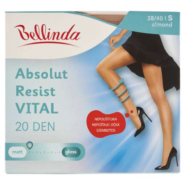 Bellinda Absolut Resist Vital harisnya 20Den almond, S-es méret - 1 db