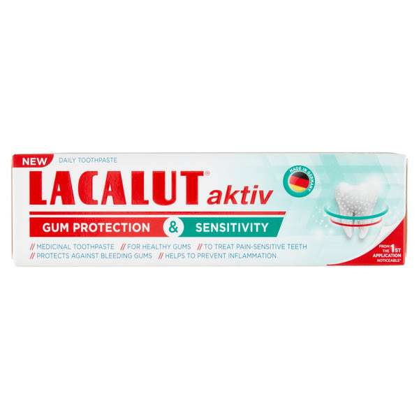 Lacalut aktiv gum protection & sensitivity fogkrém - 75 ml