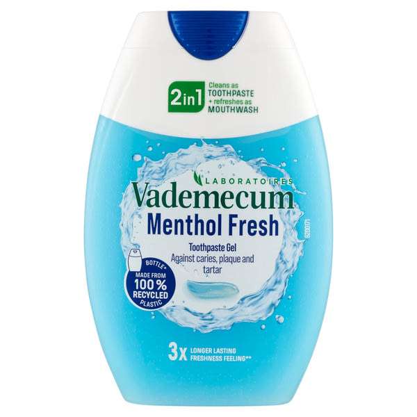 Vademecum Menthol Fresh 2in1 fogkrém - 75 ml