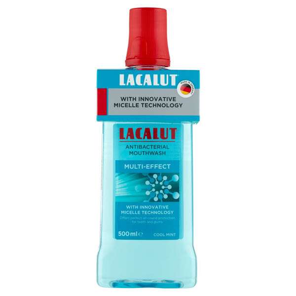 Lacalut antibakteriális, micellás szájvíz MULTI-EFFECT - 500 ml