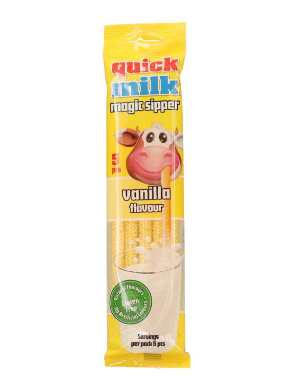 Quick Milk szívószál vanília ízű - 30 g