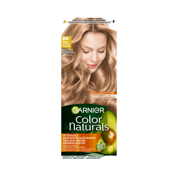 Garnier Color Naturals tartós hajfesték /8N természetes világosszőke - 112 ml