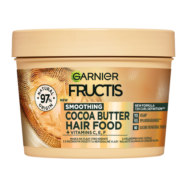 Garnier Fructis Hair Food Cocoa Butter hajpakolás - 400 ml