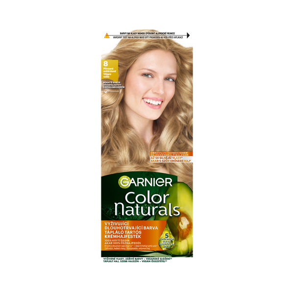 Garnier Color Naturals Tartós hajfesték 8 Világos szőke - 112 ml
